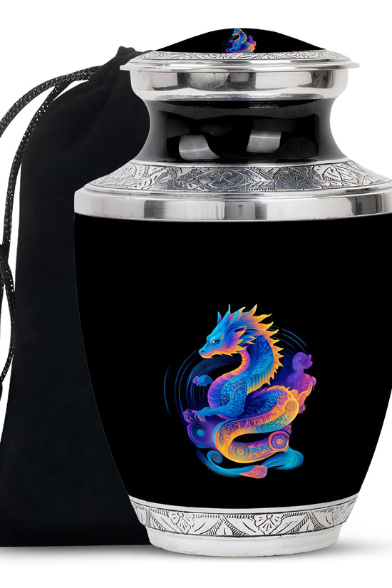 Dragon Memorial Urn - Colorful Cremation Urn For Loved Ashes