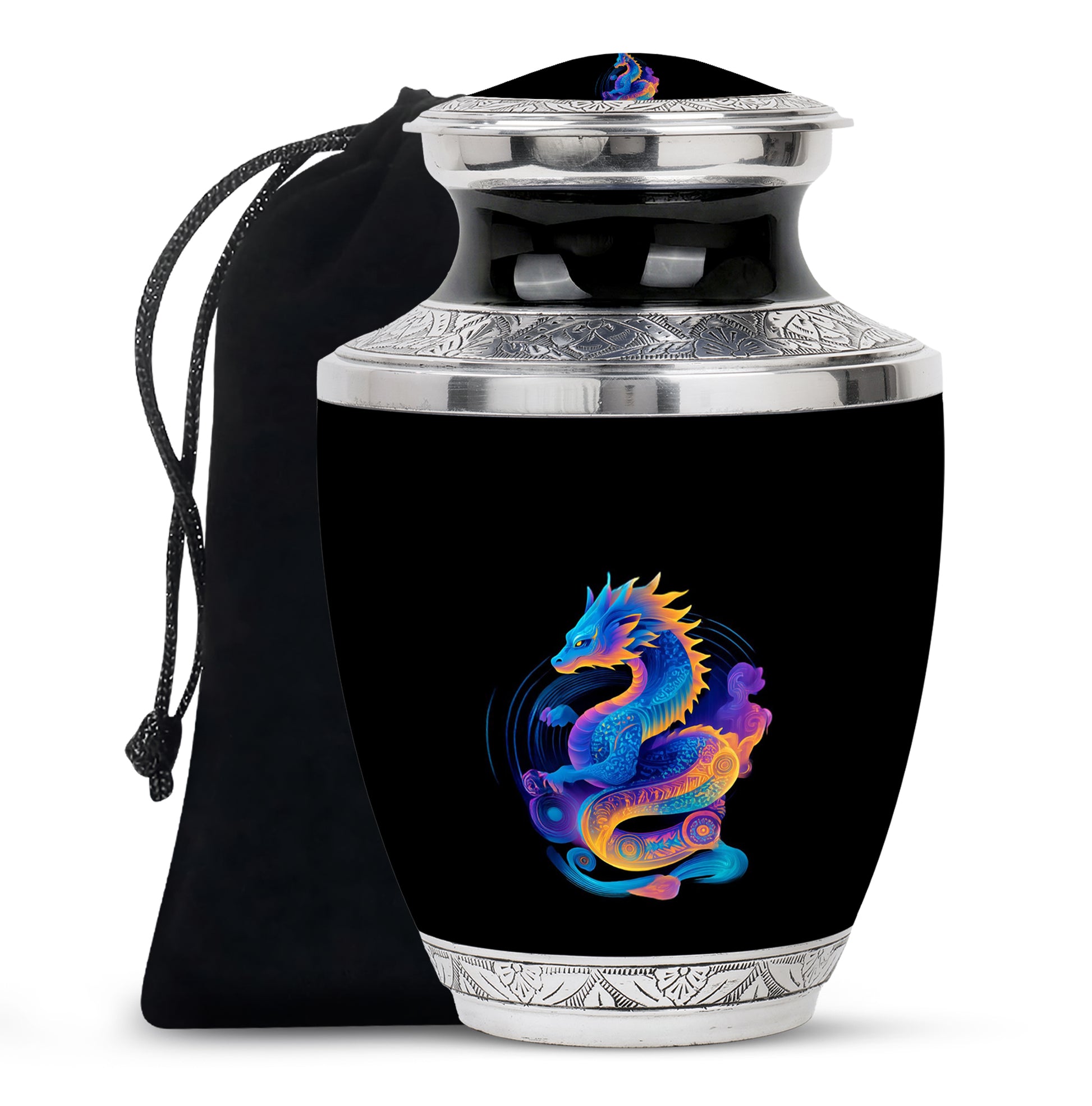 Dragon Memorial Urn - Colorful Cremation Urn For Loved Ashes