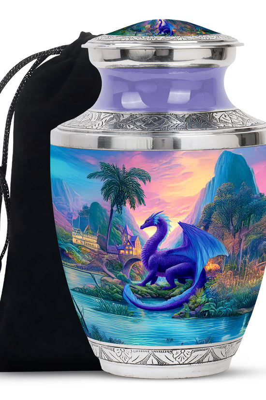 Dragon Memorial Urn - Beautiful Landscape Memorial Urn For Burial