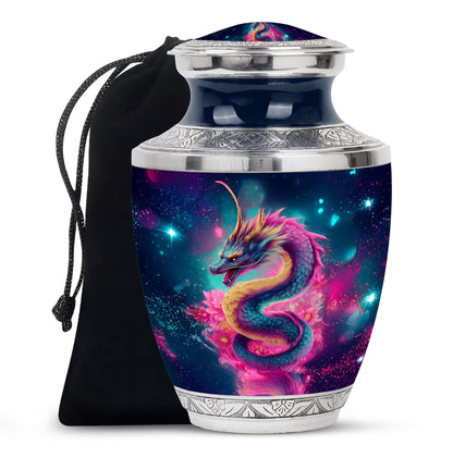 Japanese Dragon Funeral Urn - Unique Burial Urn For Human Ashes