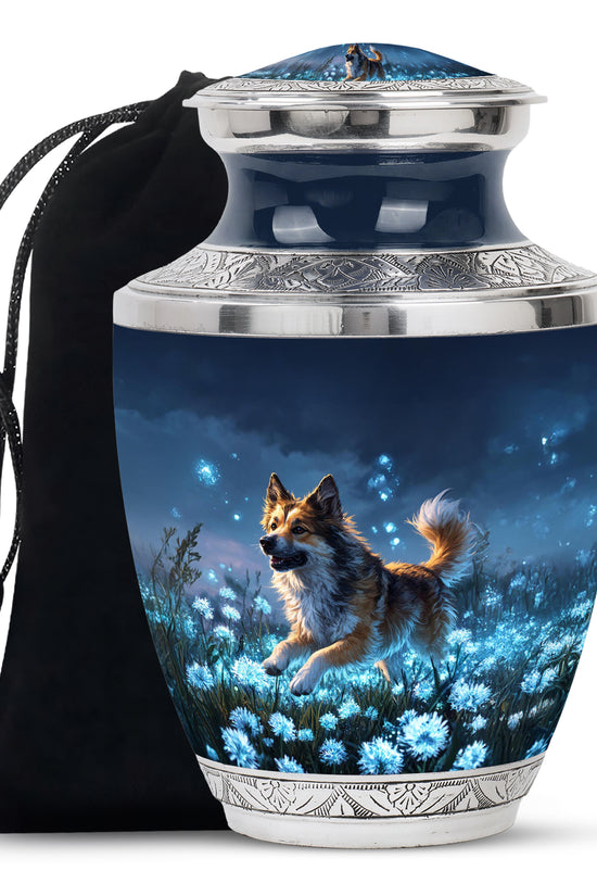 Dog Cremation Urn - Night Sky Pet Memorial Urn For Pet Ashes