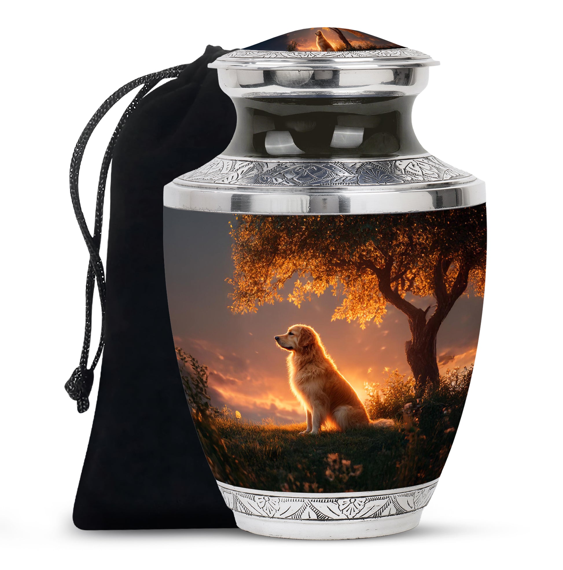 Pet Cremation Urn Dog - Golden Retriever Urn For Ashes