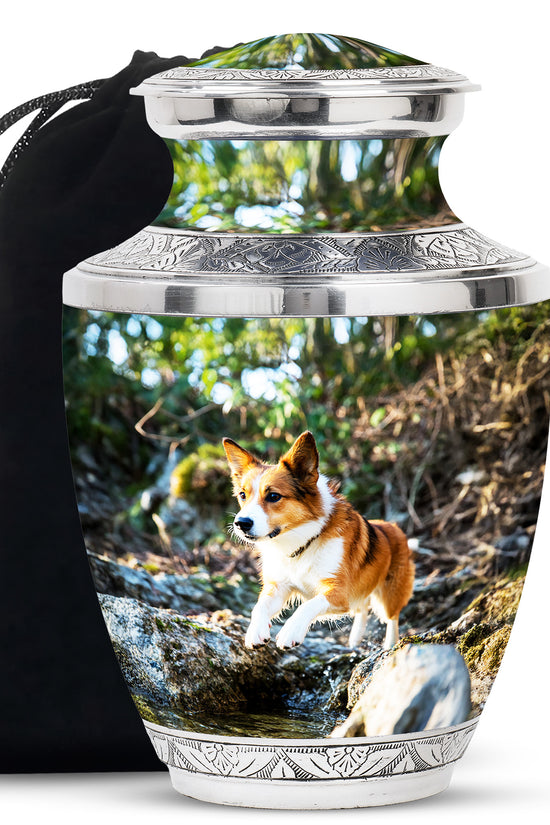 Forest Memorial Urn For Pet Dog - Dog Cremation Urn For Ashes Burial