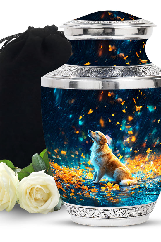 Blue Dog Urns For Ashes - Beautiful Memorial Tribute Urns For Ashes