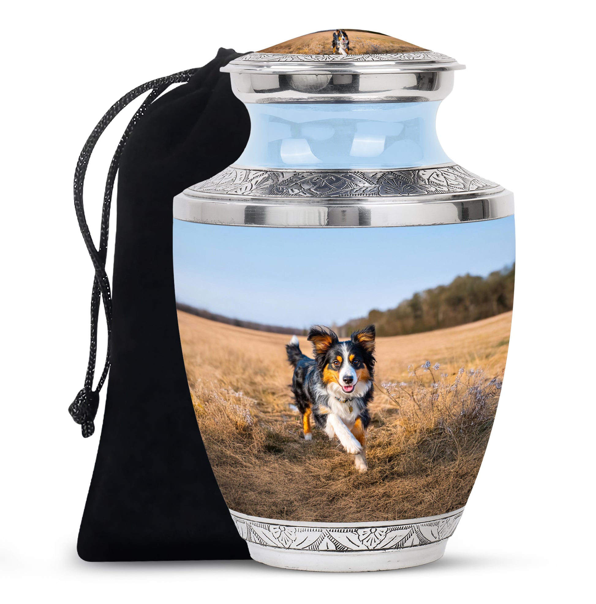 Peaceful Dog Memorial Urn - Elegant Pet Cremation For Dog Ashes