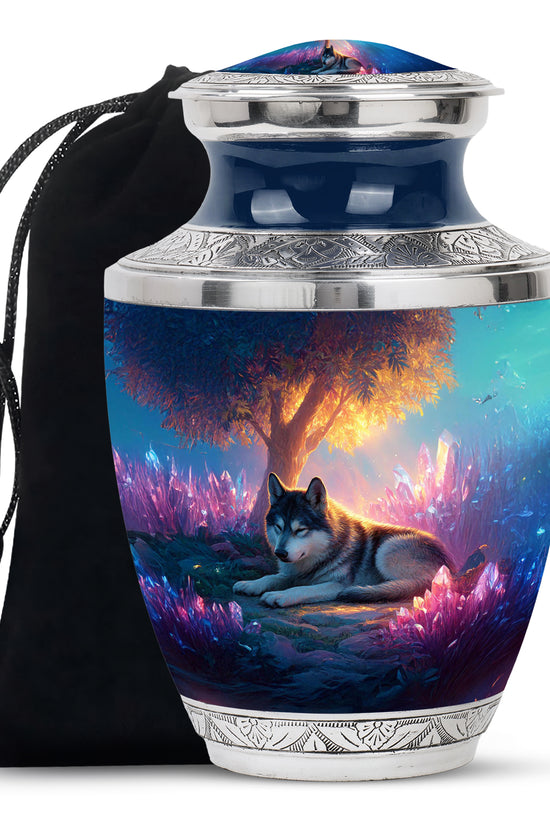 Husky Pet Memorial Urn - Beautiful Pet Cremation Urn For Ashes