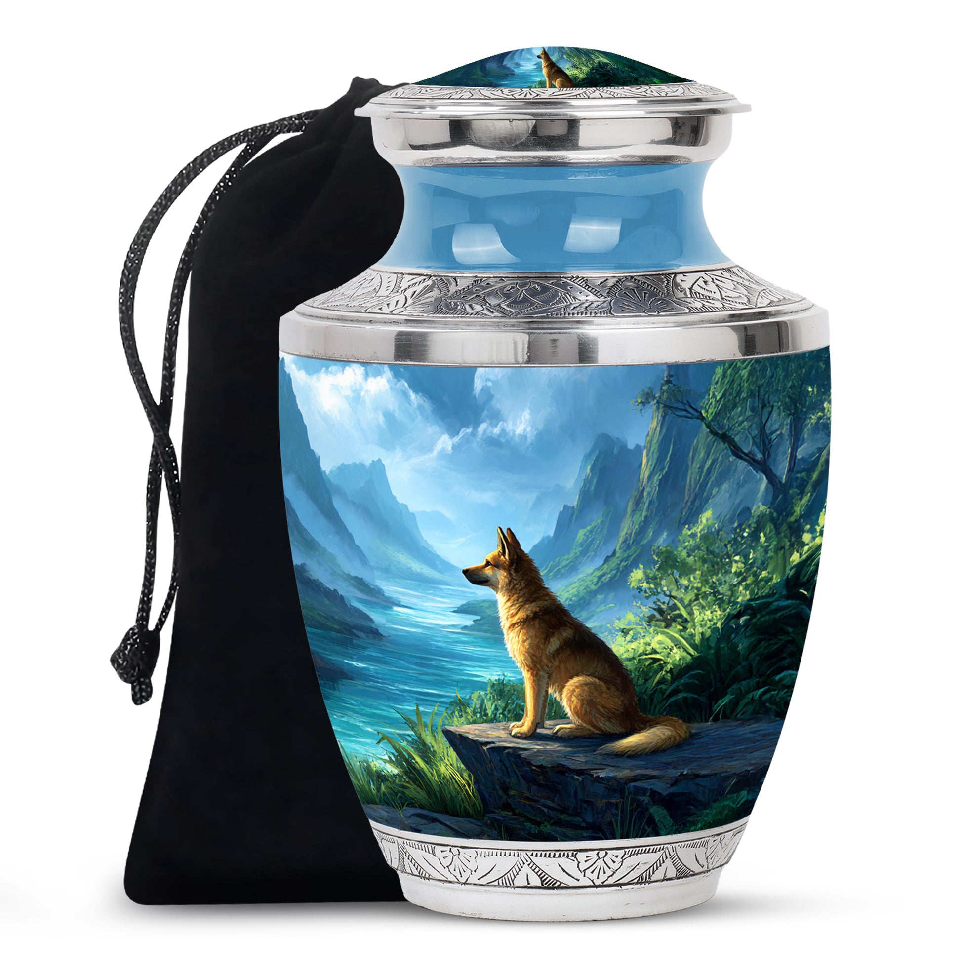 Dog Cremation Urn - Mountain Valley Funeral Urn For Pet Ashes