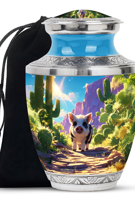 Desert Pig Memorial Urn - Cremation Urn For Human Ashes