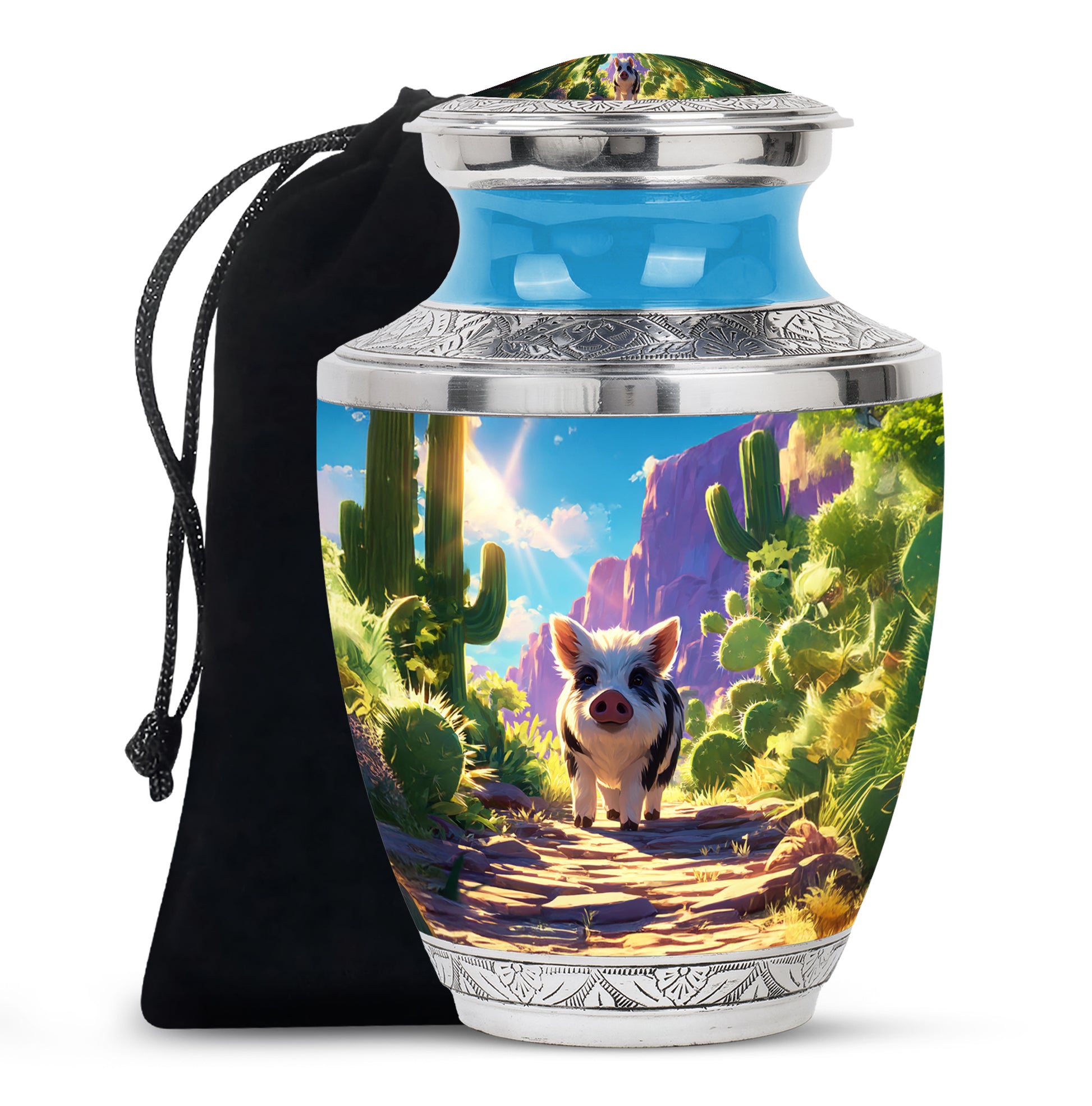 Desert Pig Memorial Urn - Cremation Urn For Human Ashes