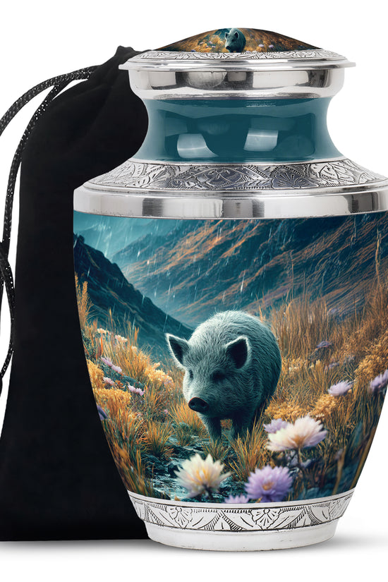 Wild Pig Cremation Urns - Beautiful Mountain Funeral Urns For Adult Ashes