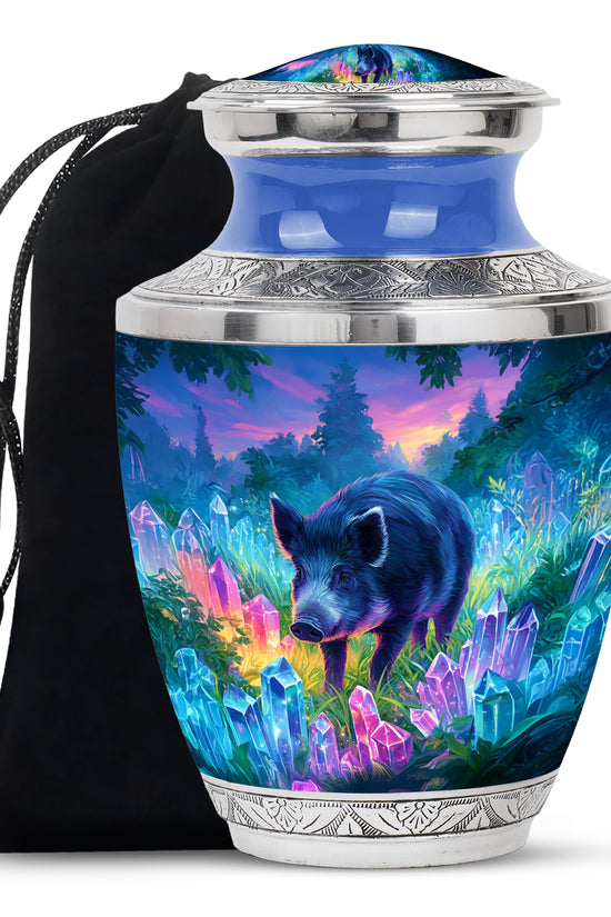 Pig Nature Cremation Urns - Crystal Forest Funeral Urns For Male & Female