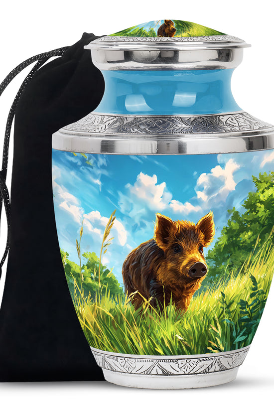 Brown Pig Cremation Urns - Beautiful Nature Memorial Urns For Burial
