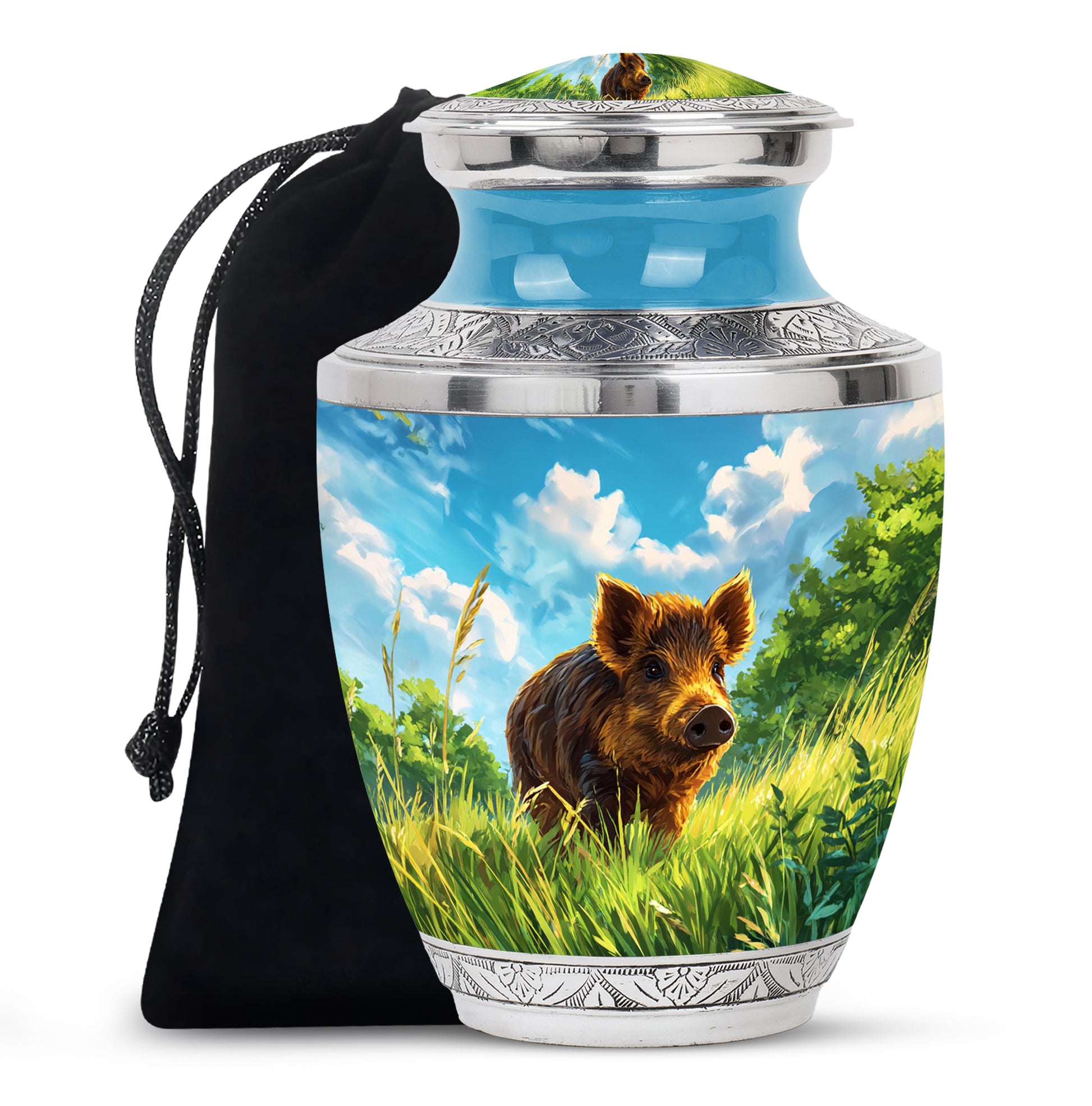 Brown Pig Cremation Urns - Beautiful Nature Memorial Urns For Burial