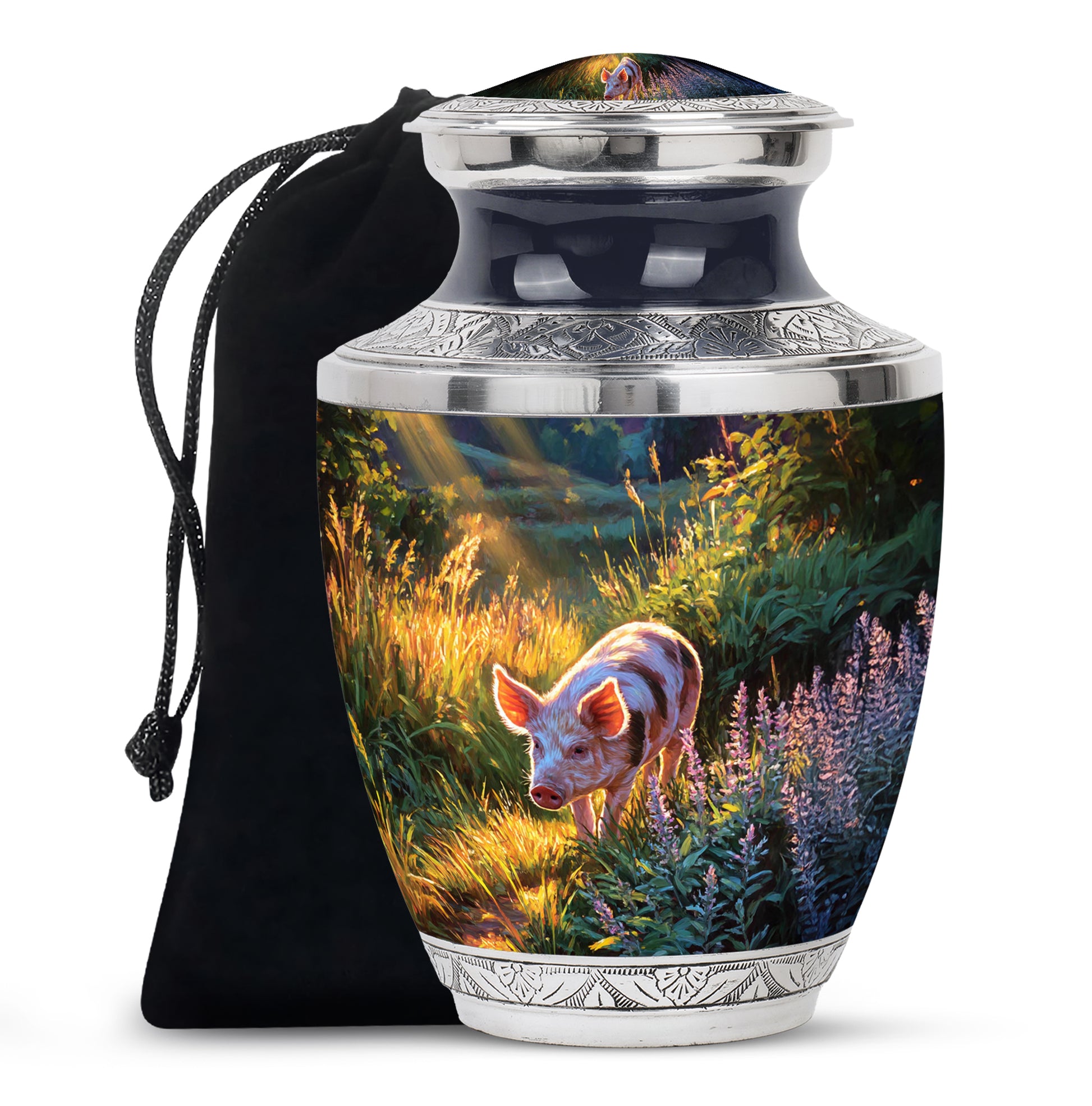 Pig Artistic Memorial Urn - Cremation Urns For Male & Female
