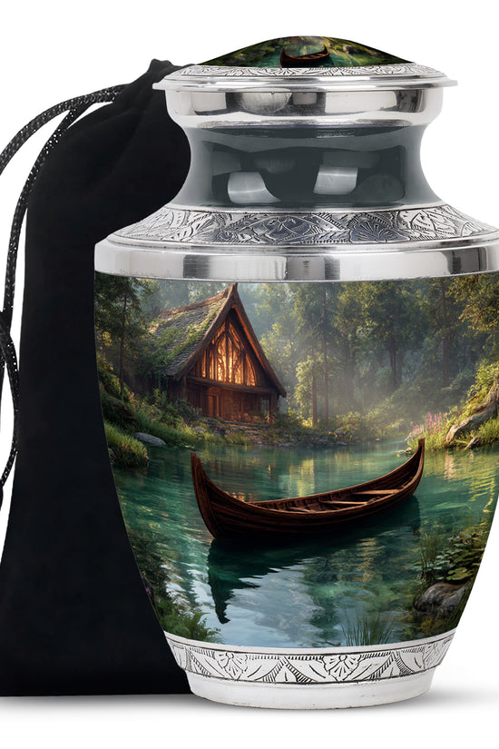 Beautiful Lake Cremation Urns - Boat Memorial Urn For Male & Female