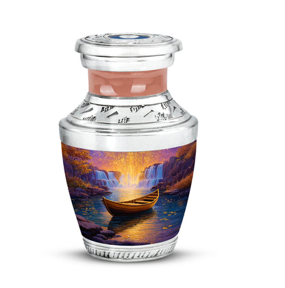 Hallowed Boat Cremation Urns for Human Ashes - Pink 10-inch - Karyliz