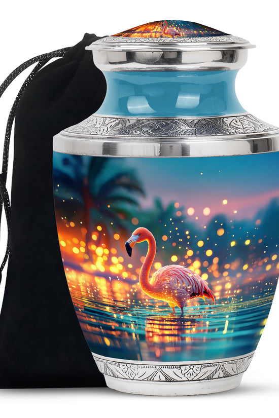 Flamingo Scenic Urn - Beautifully Designed Urns For Human Ashes