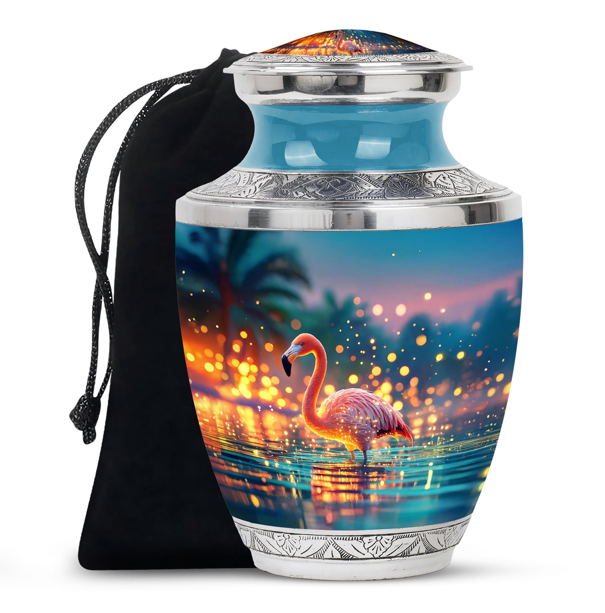 Flamingo Scenic Urn - Beautifully Designed Urns For Human Ashes