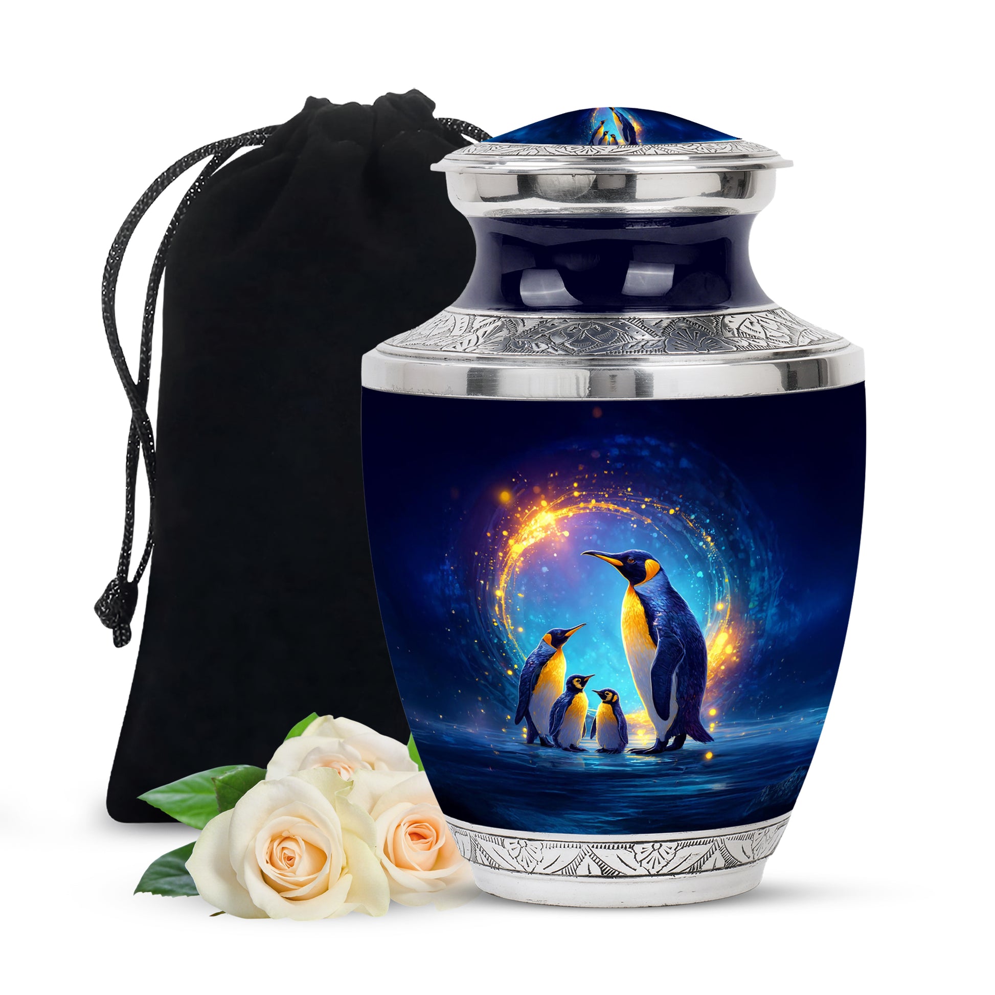 Penguin Urn For Ashes - Cremation Urn For Human Ashes