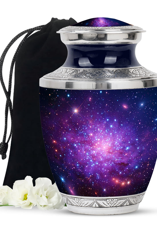 Galaxy Theme Cremation Urn - Funeral Urn For Male & Female