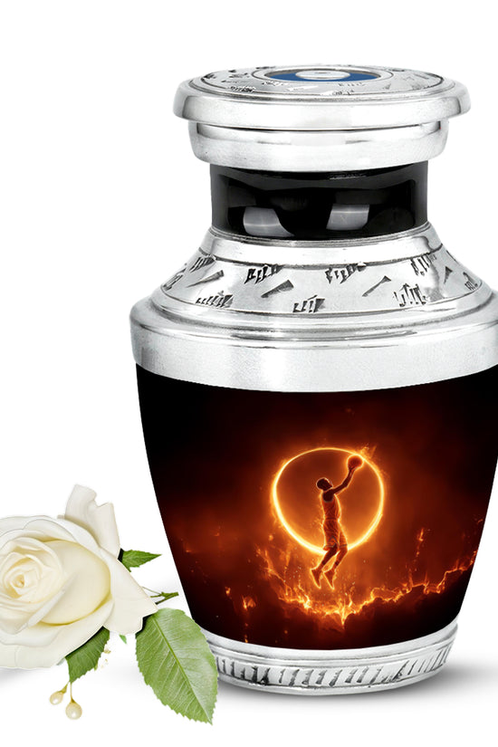 Black Basketball Beacon Cremation Urns for Human Ashes - 10-inch, 200 cu in - Yatskia