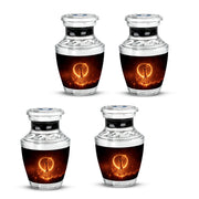 Obsidian Black Basketball Cremation Urn back view with polished surface - artistic basketball interpretation with creative detail - 10 inch aluminum urn for cremated remains