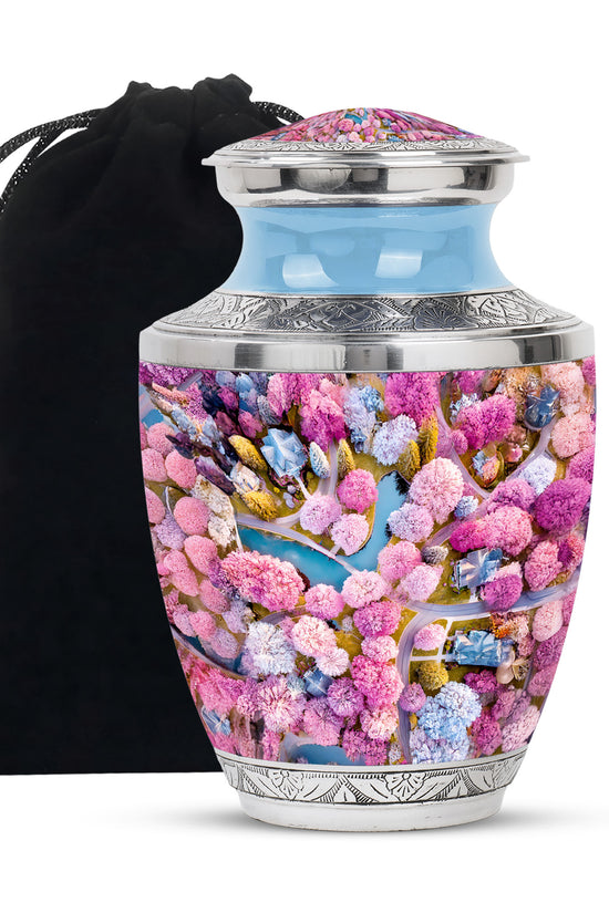 Scenic Blossom Landscape Cremation Urn - Cremation Urn For Ashes