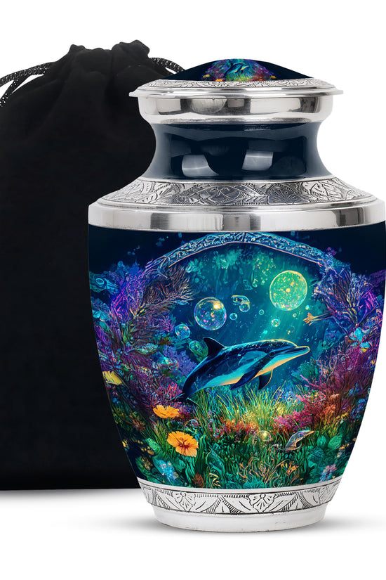 Deep Ocean Funeral Urn - Beautiful Cremation Urn For Burial