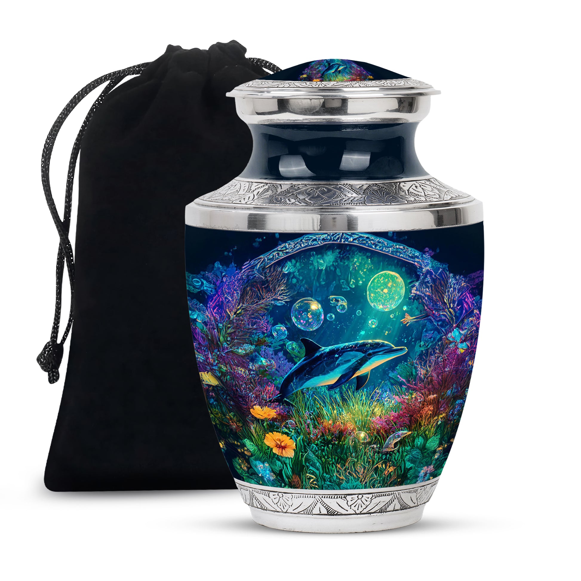 Deep Ocean Funeral Urn - Beautiful Cremation Urn For Burial