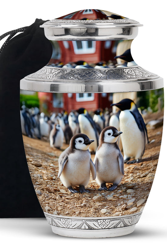 Baby Penguin Cremation Urn - Beautiful Memorial Urns For Friend Ashes
