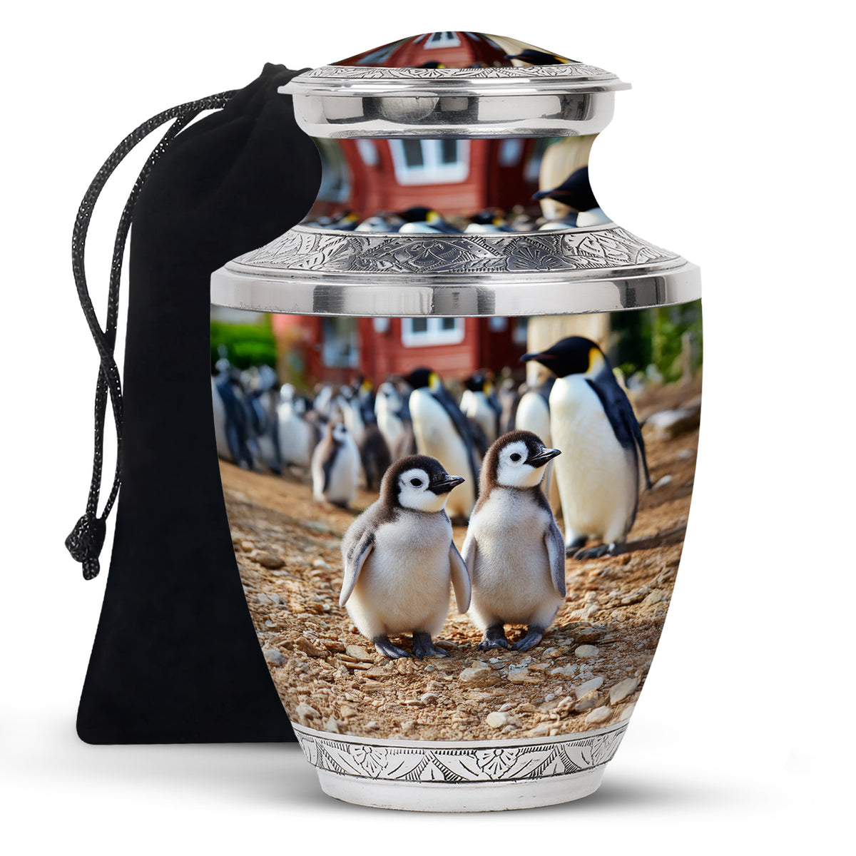 Baby Penguin Cremation Urn - Beautiful Memorial Urns For Friend Ashes