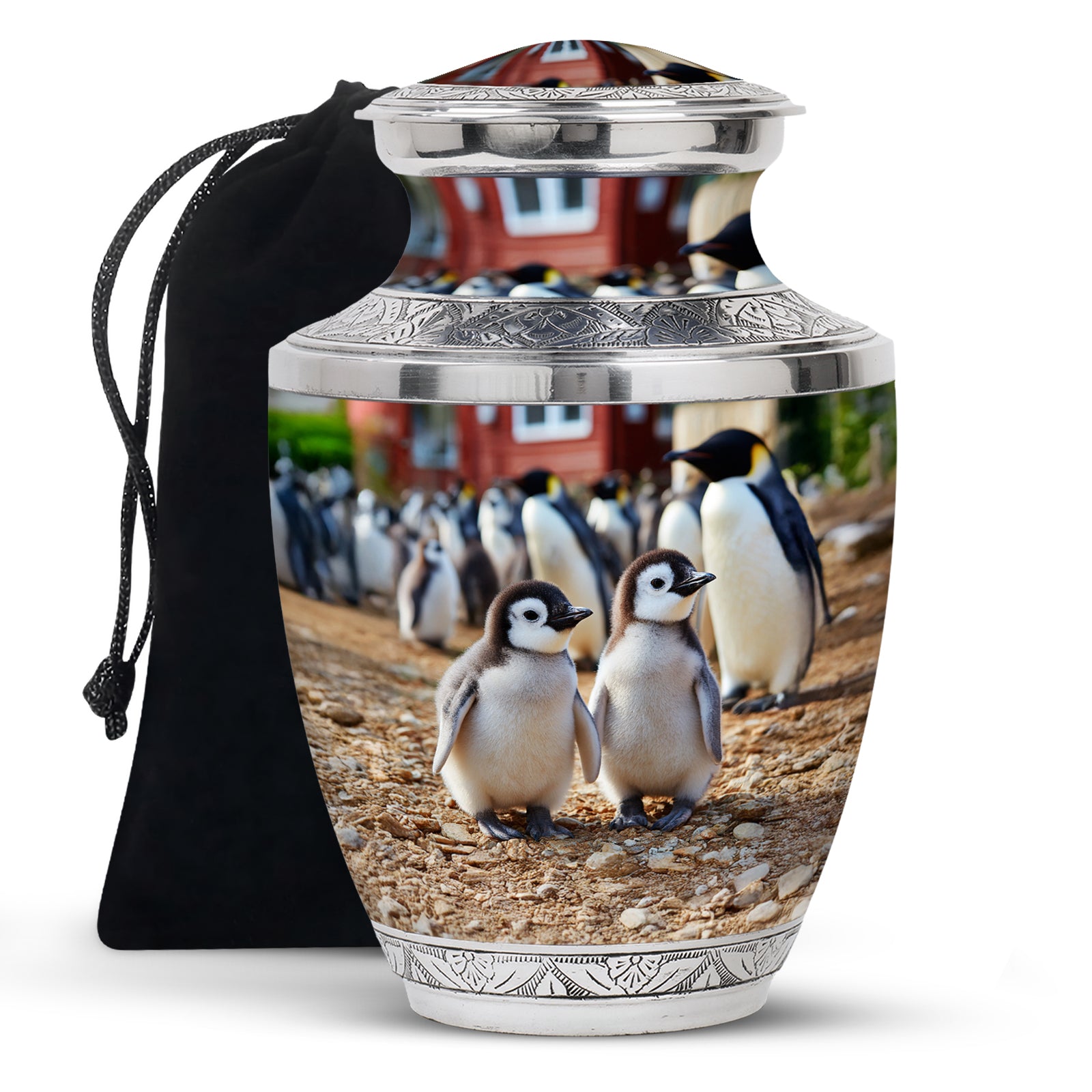 Baby Penguin Cremation Urn - Beautiful Memorial Urns For Friend Ashes