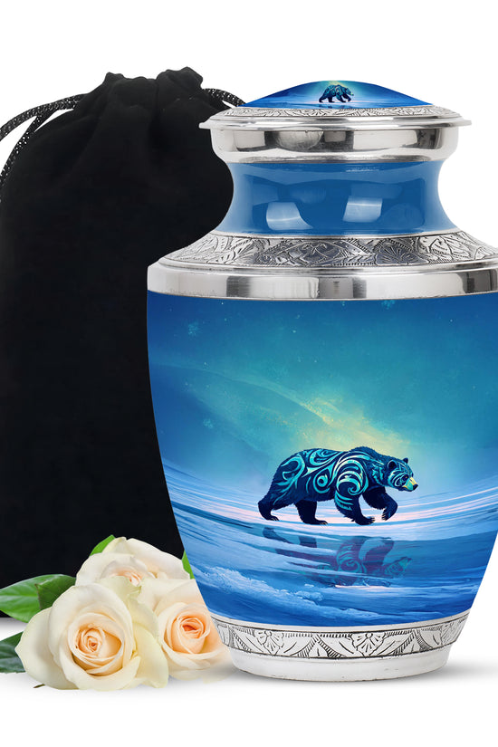 Bear Cremation Urn - Nature Wildlife Cremation Urn For Adult Ashes