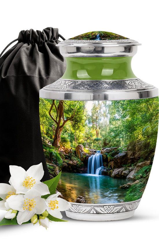 Beautiful Memorial Urn - Waterfall Cremation Urn For Loved Ones