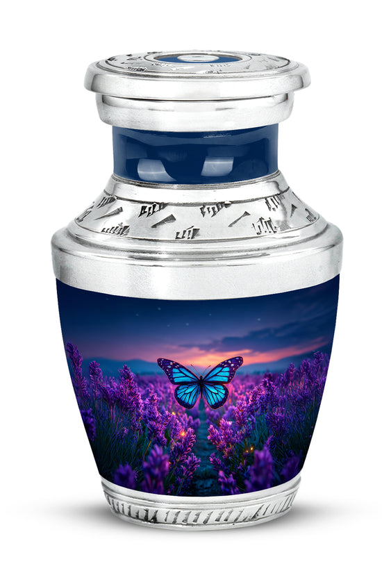 Remarkable Butterfly Memorial Cremation Urns - Blue 10-inch, 200 cu in - Yatskia