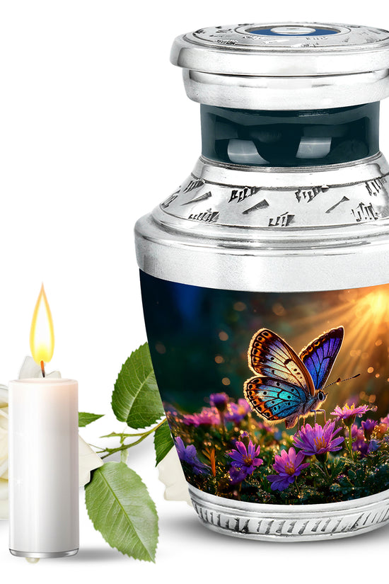 Blessed Butterfly Cremation Urns for Human Ashes - Gold 10-inch - Yatskia
