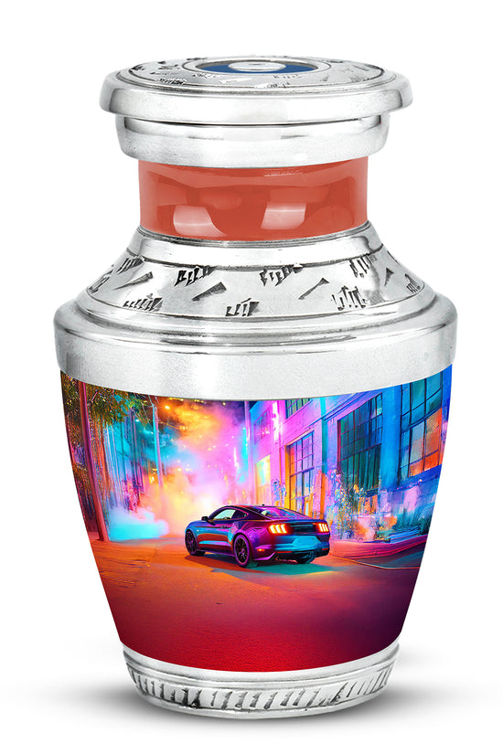 Personalized Purple Cherished Car Cremation Urns for Human Ashes - 10-inch, 200 cu in - Karyliz