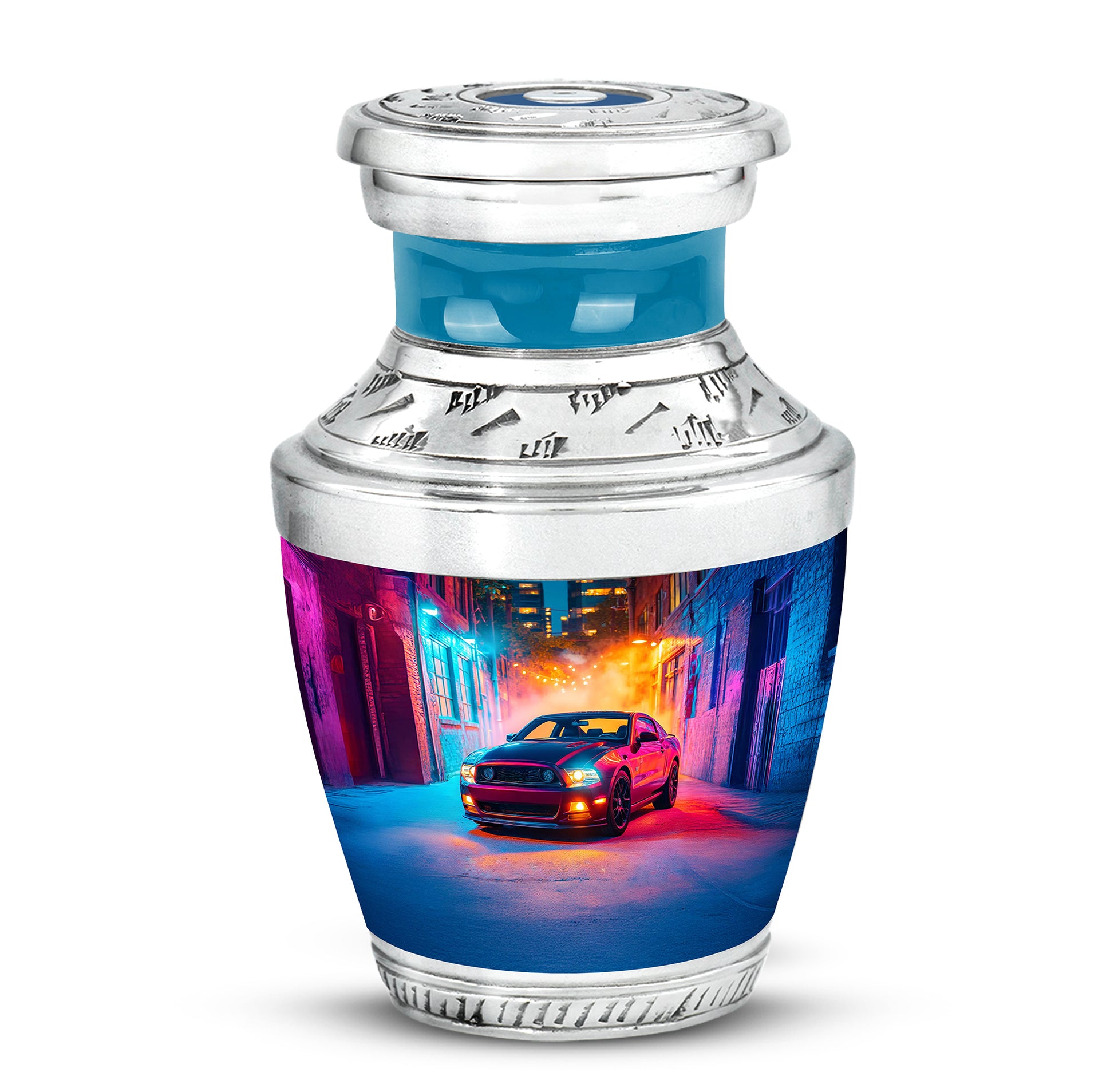Radiant Car Memorial Cremation Urns - Purple 10-inch, 200 cu in - Karyliz