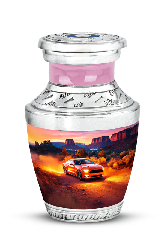 Red Sacred Car Cremation Urns for Human Ashes - 10-inch, 200 cu in - Karyliz