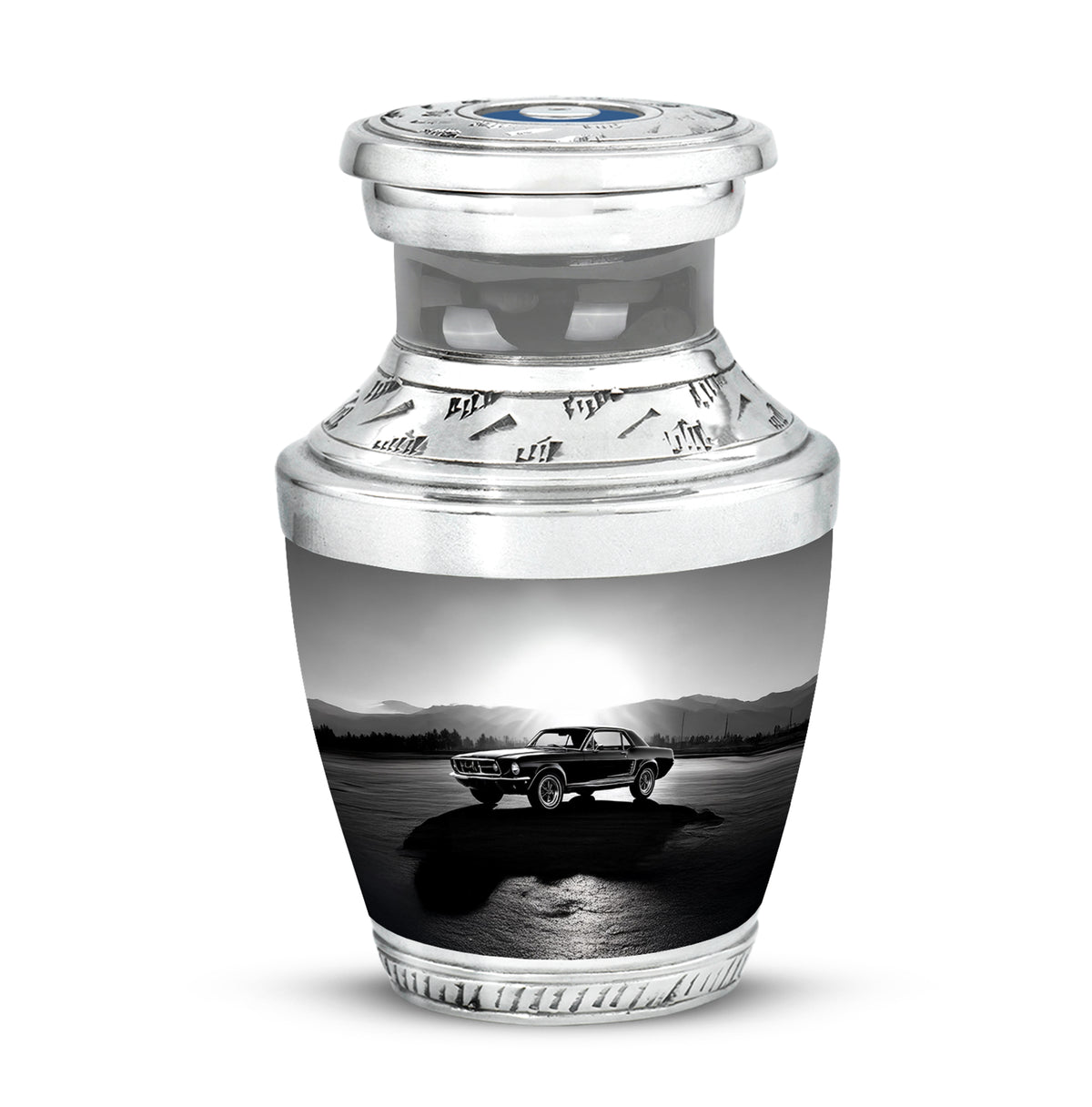 Personalized Eternal Car Cremation Urns - Gray 10-inch, 200 cu in - Karyliz