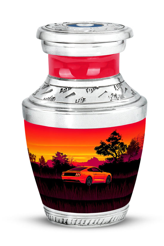 Red Car Cremation Urns - Opulent Homage 10-inch, 200 cu in - Karyliz