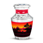 Red Car Cremation Urns - Opulent Homage 10-inch, 200 cu in - Karyliz