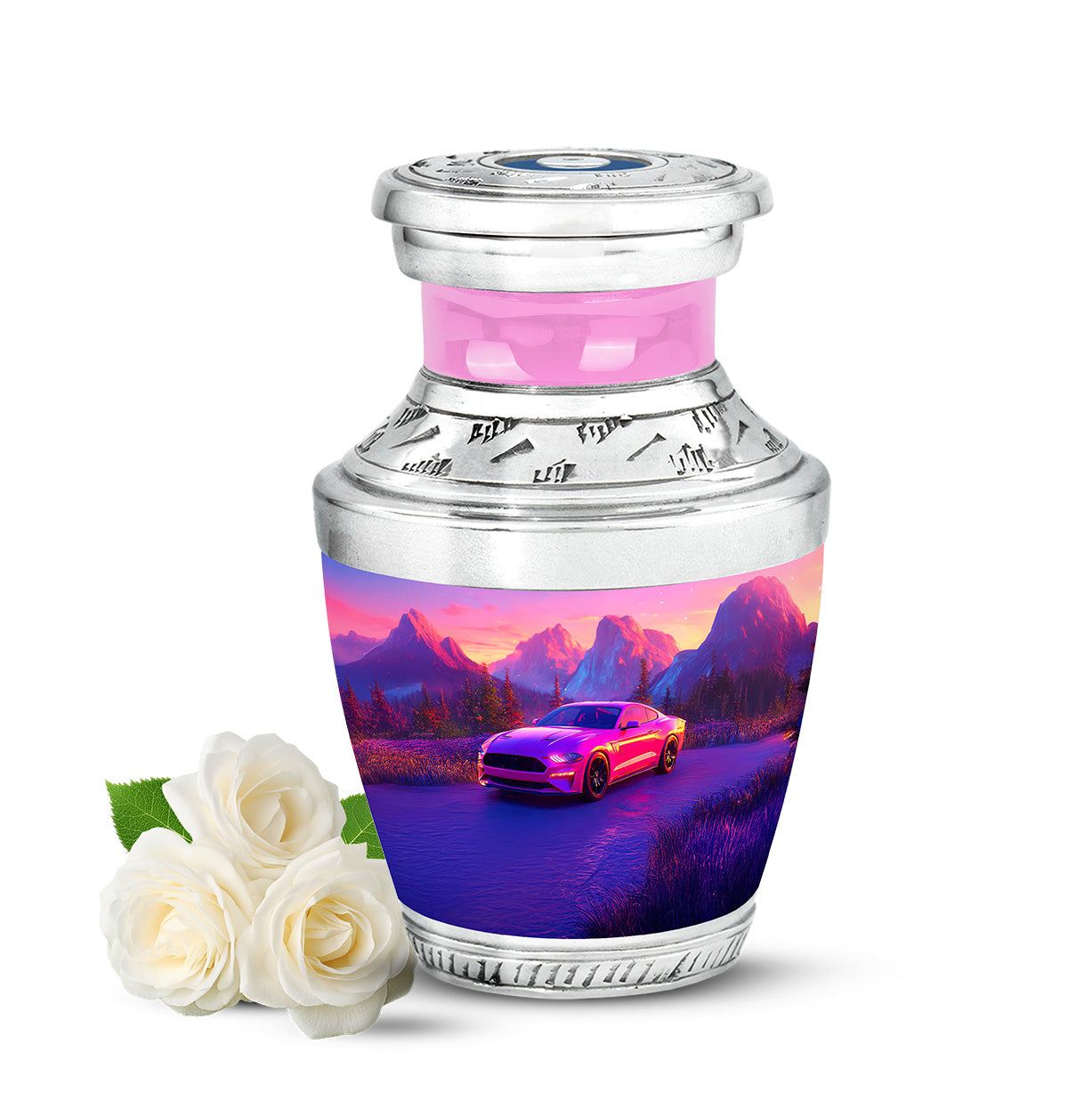 Harmonious Car Cremation Urns for Human Ashes - Pink 10-inch - Karyliz