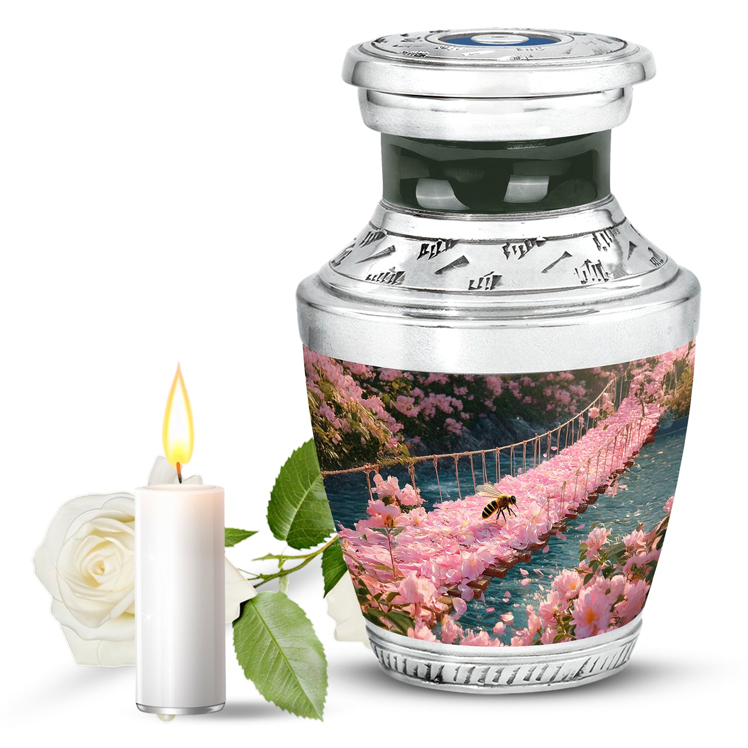 Distinguished Gold Bee Cremation Urn for Ashes - 10-inch, 200 cu in - Karyliz