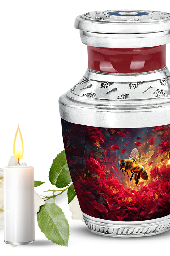 Everlasting Pink Bee Beacon Urn for Human Ashes - 10-inch, 200 cu in - Karyliz