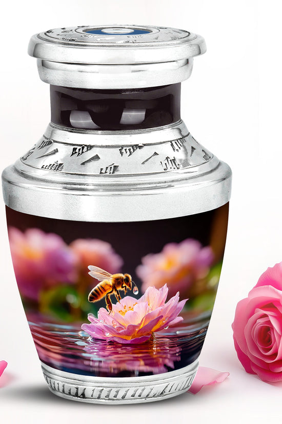 Ethereal Bee Memorial Cremation Urns - Black 10-inch, 200 cu in - Karyliz