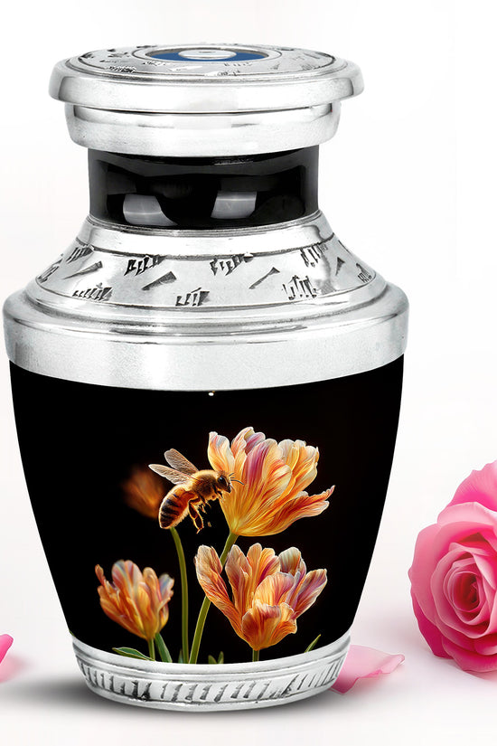 Black Bee Cremation Urns - Enduring Farewell 10-inch, 200 cu in - Karyliz