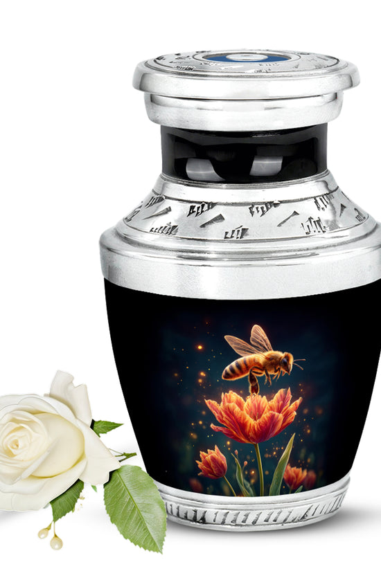 Personalized Black Bee Cremation Urns for Ashes - Enchanting 10-inch - Karyliz
