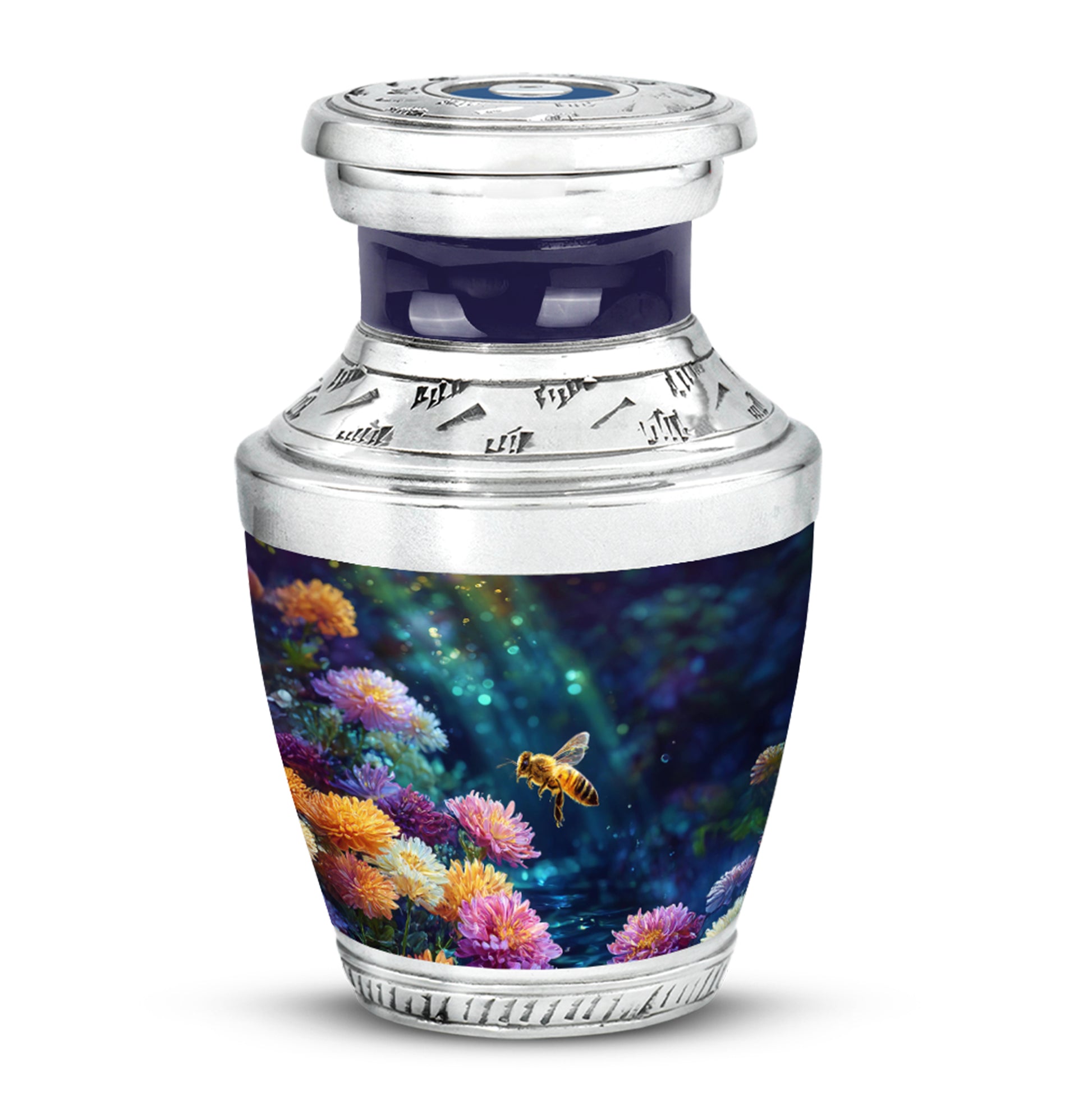Sublime Bee Cremation Urns for Human Ashes - Black 10-inch - Karyliz