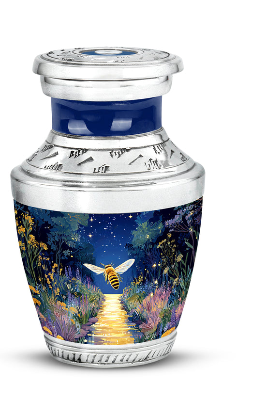 Harmonious Bee Cremation Urns for Human Ashes - Blue 10-inch - Karyliz